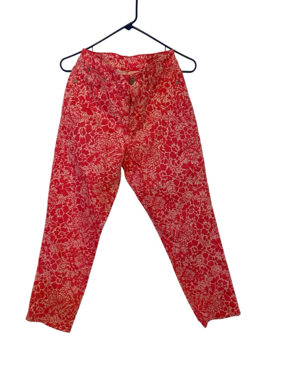 Talbots Pink and Cream Floral Pants